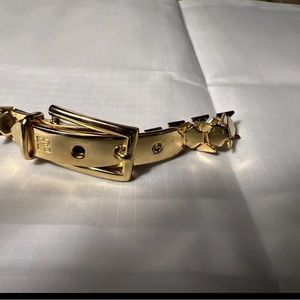 Vintage Givenchy Gold Tone Buckle Bracelet Gorgeous!
